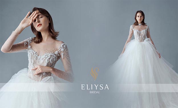  Eliysa婚纱礼服艺术空间参展上海夏季婚博会